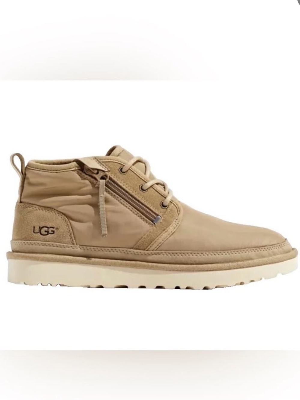 UGG Neumel Zip MLT Ankle Boot - Mens - Tan Bomber Nylon & Suede